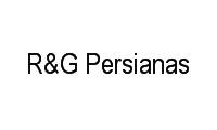 Logo R&G Persianas em Centro