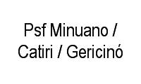 Logo Psf Minuano / Catiri / Gericinó em Bangu