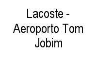 Logo Lacoste - Aeroporto Tom Jobim em Galeão