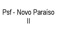 Logo Psf - Novo Paraíso II em Ouro Fino