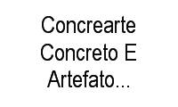 Logo Concrearte Concreto E Artefatos de Cimento em Vila Santa