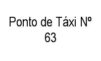 Logo Ponto de Táxi Nº 63 em Jardim Petrópolis