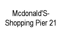 Logo Mcdonald'S-Shopping Pier 21 em Asa Sul