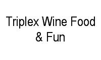 Logo Triplex Wine Food & Fun em Asa Sul