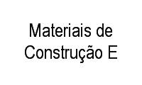 Logo Materiais de Construção E em Vila Maria Luiza