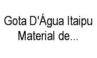 Logo Gota D'Água Itaipu Material de Construção em Itaipu