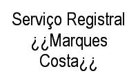 Logo Serviço Registral ¿¿Marques Costa¿¿ em Oitizeiro