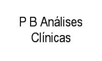 Logo P B Análises Clínicas em Portuguesa