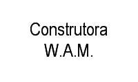 Logo Construtora W.A.M. em Bairro Novo