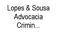 Logo Lopes & Sousa Advocacia Criminal Especializada em Setor Oeste
