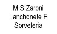 Logo M S Zaroni Lanchonete E Sorveteria