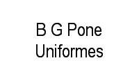 Logo B G Pone Uniformes em Santa Maria Goretti