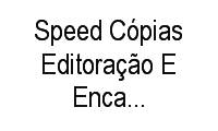 Logo Speed Cópias Editoração E Encadernação Ltda M em Uberaba