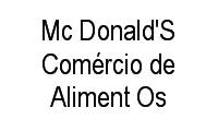 Logo Mc Donald'S Comércio de Aliment Os em Jardim Recreio dos Bandeirantes