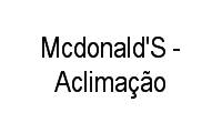 Logo Mcdonald'S - Aclimação em Aclimação