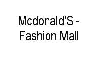 Logo Mcdonald'S - Fashion Mall em São Conrado