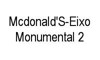 Logo Mcdonald'S-Eixo Monumental 2 em Asa Norte