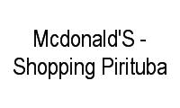 Logo Mcdonald'S - Shopping Pirituba