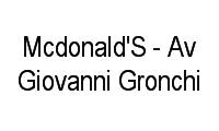 Logo Mcdonald'S - Av Giovanni Gronchi em Vila Andrade