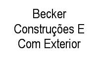 Logo Becker Construções E Com Exterior em Santa Efigênia