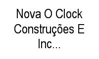 Logo Nova O Clock Construções E Incorporações em Dois de Julho