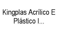 Logo Kingplas Acrílico E Plástico Industrial em Pilares