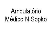 Logo Ambulatório Médico N Sopko em Vila Guarani (Z Sul)