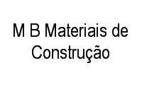 Logo M B Materiais de Construção em Aleixo