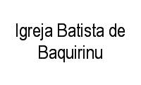 Logo Igreja Batista de Baquirinu em São Miguel Paulista