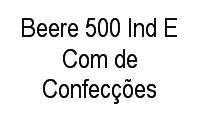 Logo Beere 500 Ind E Com de Confecções em Bom Retiro