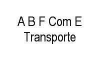 Logo A B F Com E Transporte em São José Operário