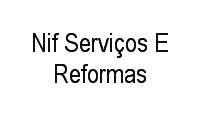 Logo Nif Serviços E Reformas em Barros Filho