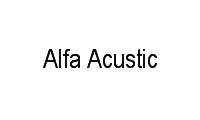 Logo Alfa Acustic em Engenho Novo