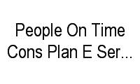 Logo People On Time Cons Plan E Serv Temporários em Ipanema