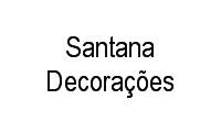Logo Santana Decorações em Anil