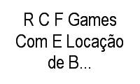 Logo R C F Games Com E Locação de Brinquedos em Leblon