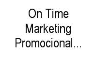 Logo On Time Marketing Promocional E Recursos Humanos em Penha Circular