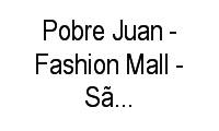 Logo Pobre Juan - Fashion Mall - São Conrado em São Conrado