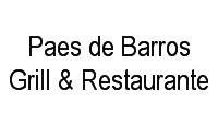 Logo Paes de Barros Grill & Restaurante em Mooca