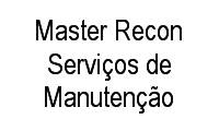 Logo Master Recon Serviços de Manutenção Ltda - Me em Parque Residencial Flamboyant