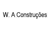 Logo W. A Construções em Nova Lima