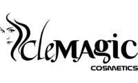 Logo CleMagic Cosmetics em Areia Branca