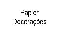 Logo Papier Decorações em Centro