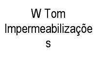Logo W Tom Impermeabilizações em Sol Nascente