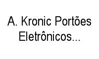 Logo A. Kronic Portões Eletrônicos E Interfones em Rebouças