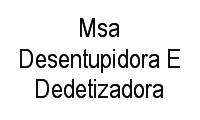Logo Msa Desentupidora E Dedetizadora