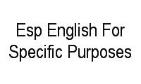 Logo Esp English For Specific Purposes em Praia do Canto