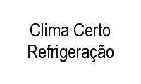 Logo Clima Certo Refrigeração em Tabuleiro do Martins