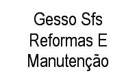 Logo Gesso Sfs Reformas E Manutenção em Santa Teresa