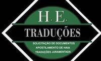 Logo H.E.Traduções em Recanto das Emas
